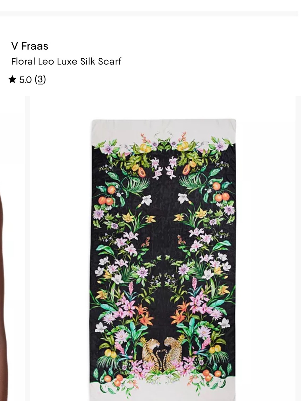 Floral Silk Scarf